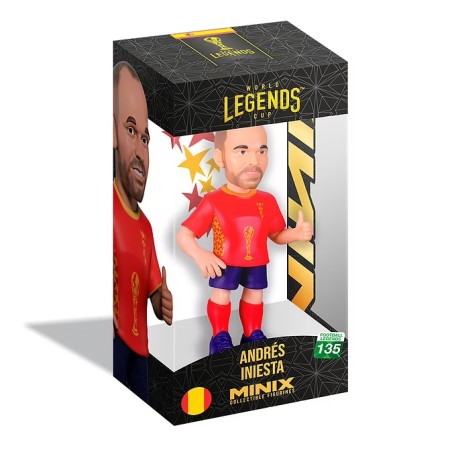ESPAGNE - Iniesta - Figurine Minix Coupe du Monde des Légendes 12cm