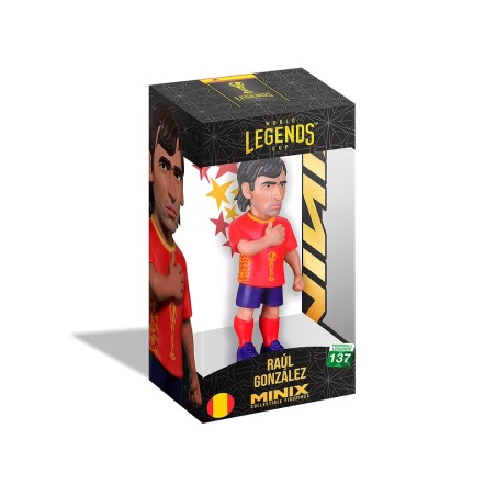 ESPAGNE - Raul - Figurine Minix Coupe du Monde des Légendes 12cm