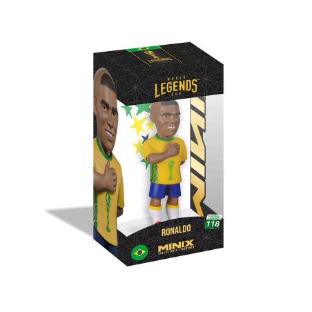 BRESIL - Ronaldo - Figurine Minix Coupe du Monde des Légendes 12cm