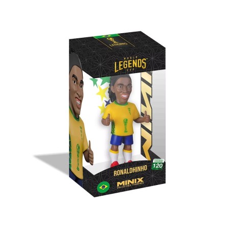 BRESIL - Ronaldinho - Figurine Minix Coupe du Monde des Légendes 12cm