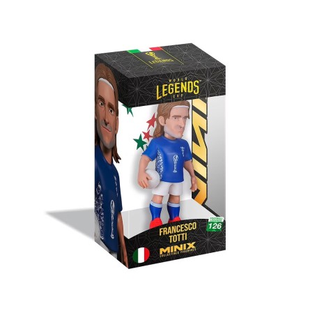 ITALIE - Totti - Figurine Minix Coupe du Monde des Légendes 12cm
