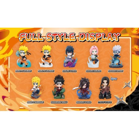 NARUTO SHIPPUDEN - Great Ninja Vol 1 - Blind Box Set 8 Figurine 10cm