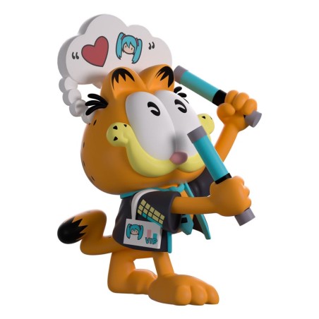 Hatsune Miku x Garfield Vinyl figurine Miku Concert Garfield 13 cm YOUTOOZ