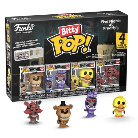 FIVE NIGHTS AT FREDDY'S - Bitty Pop 4 Pack 2.5cm - Withered FUNKO
