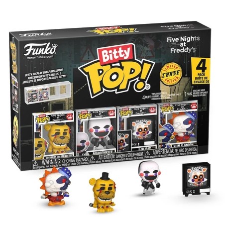 FIVE NIGHTS AT FREDDY'S - Bitty Pop 4 Pack 2.5cm - Springtrap FUNKO