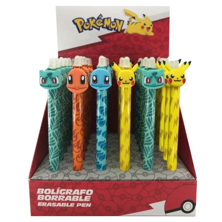 POKEMON - Starter - Stylo à Gel Effaçable +Head Topper