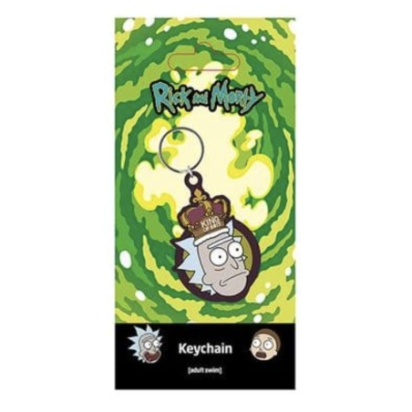 Rick and Morty porte-clés PVC King of S**t