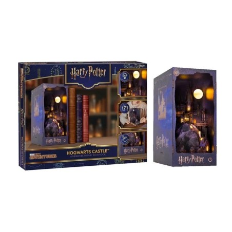 HARRY POTTER -BOOK NOOK KIT - Chateau Poudlard - 171pc + Eclairage LED