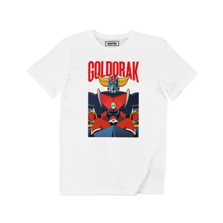 T-shirt Pilote D'Euphor Goldorak Blanc GRAFITEE
