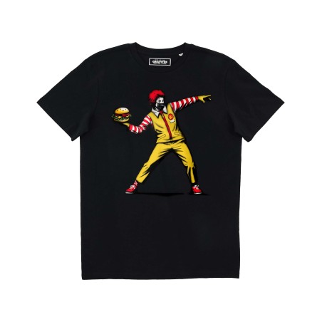 T-shirt Burger Thrower Noir GRAFITEE