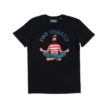 T-shirt Find Yourself Noir GRAFITEE