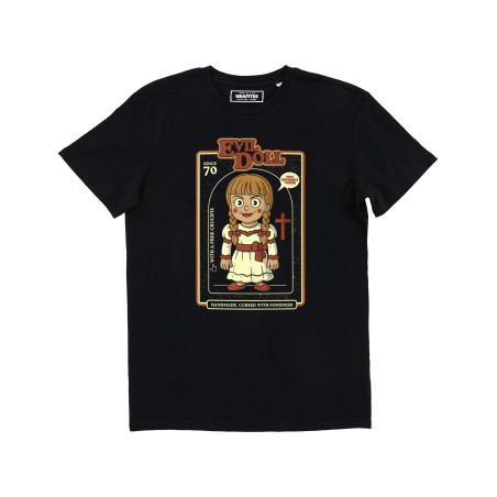 T-shirt Evil Doll Noir GRAFITEE