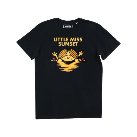 T-shirt Little Miss Sunset Noir GRAFITEE