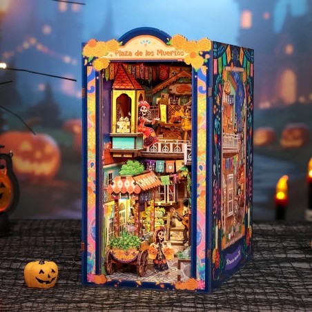 BOOK NOOK KIT - DIY - Plaza de los Muertos - 350pc + Eclairage LED