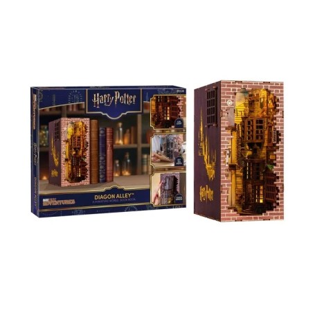 HARRY POTTER -BOOK NOOK KIT -Chemin de Traverse - 202pc +Eclairage LED