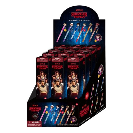 Stranger Things  Blind Box Stylos 3D Head Topper Spinning Pen