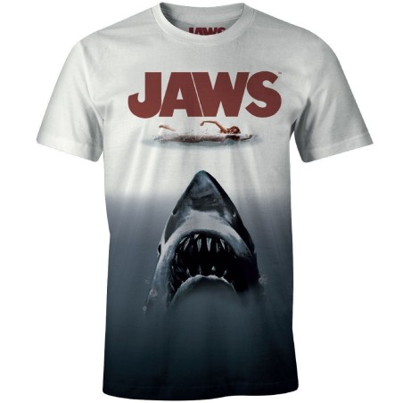 T-shirt Les Dents de la Mer - Jaws Design Tye and Dye