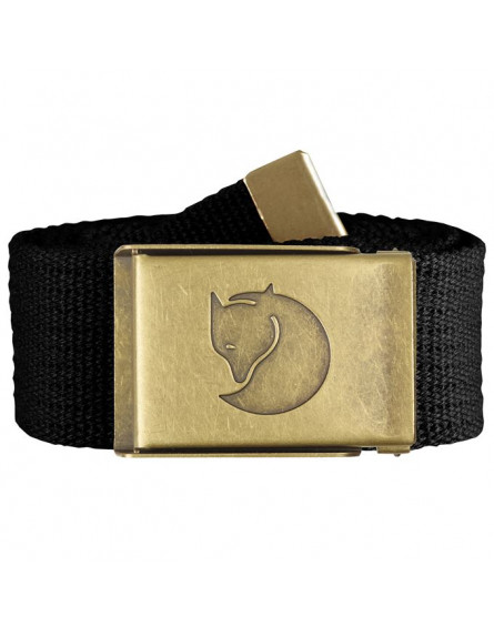 Ceinture Canvas Brass Belt 4cm Black FJÄLLRÄVEN